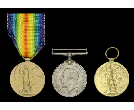 Victory Medal 1914-19 (2661 Pte. W. G. Harrington. Essex R.) good very fine  Pair: Corporal S. M. Woolford, 5th Battalion, Es