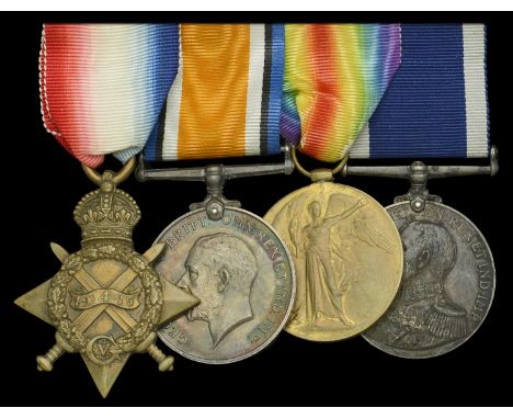 Four: Sick Berth Chief Petty Officer R. W. Knight, Royal Navy, who served in H.M.S. Birkenhead at the Battle of Jutland  1914