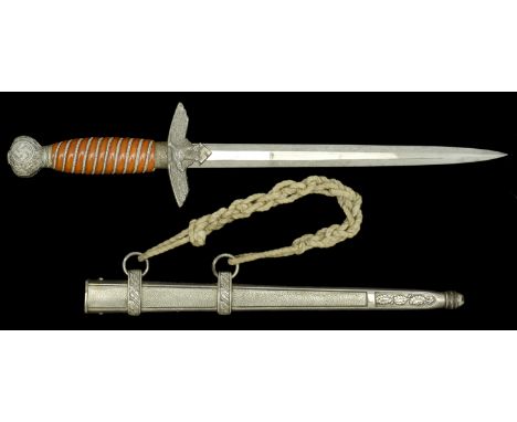 A German Second War Luftwaffe 1937 Pattern Officer’s Dagger. A nice condition 1937 pattern officers dagger, by Ernst Pack & S