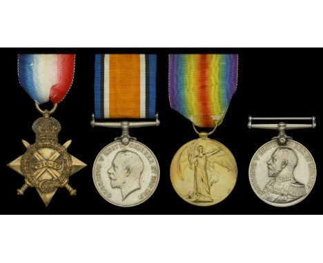 Four: Chief Engine Room Artificer First Class A. Cooke, Royal Navy  1914-15 Star (270049, A. Cooke, C.E.R.A. 2., R.N.); Briti