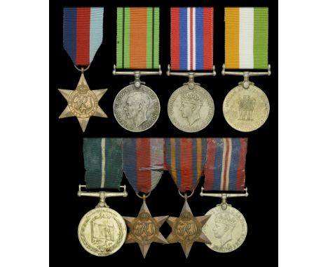 Four: Sepoy Diwan Singh, 17th Dogras, Indian Army 1939-45 Star; Defence and War Medals 1939-45; Indian Independence Medal 194