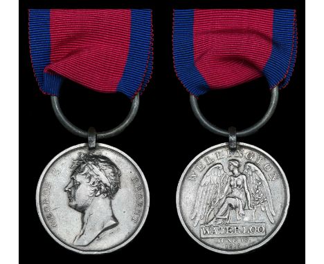 Waterloo 1815 (Charles M’Pherson, 1st Batt. 79th Reg. Foot.) fitted with original steel clip and replacement ring suspension,