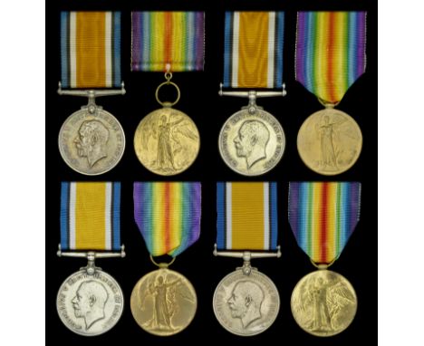Pair: Sergeant F. W. Baker, Oxfordshire and Buckinghamshire Light Infantry British War and Victory Medals (238030 Sjt. F. W. 