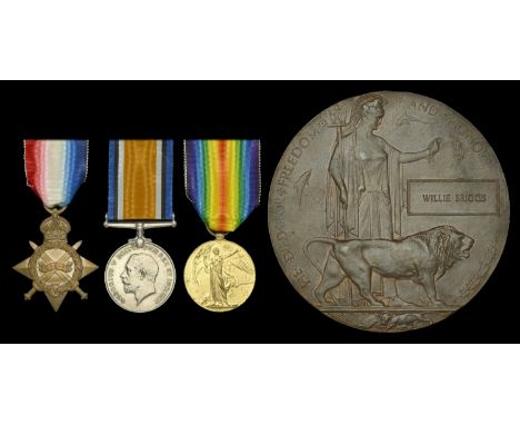Three: Private W. Briggs, West Yorkshire Regiment, who was killed in action on the Western Front on the first day of the Batt