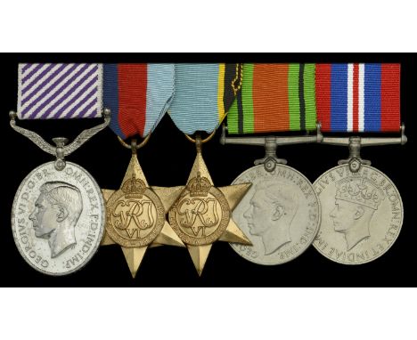 A Second War D.F.M. group of five awarded to Air Gunner Flight Sergeant A. Massey, Royal Air Force, who completed 29 operatio