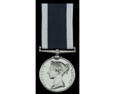 Royal Navy L.S. & G.C., V.R., narrow suspension, impressed naming (Geo E. Bradshaw, Eng. Rm. Artifr., H.M.S. Malabar.) light 