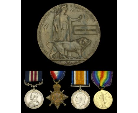 A Great War ‘Western Front’ M.M. group of four awarded to Second Lieutenant A. Bradley, King’s Own Yorkshire Light Infantry, 