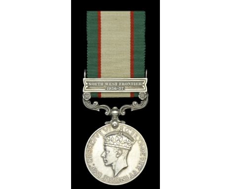 India General Service 1936-39, 1 clasp, North West Frontier 1936-37 (5770463 Pte. F. Sage. R. Norf. R.) extremely fine £70-£9