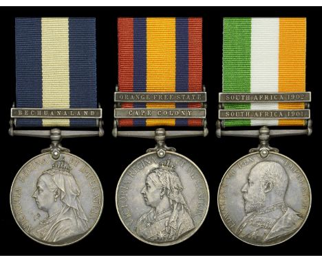 Three: Sergeant L. D. Els, Cape Police  Cape of Good Hope General Service 1880-97, 1 clasp, Bechuanaland (27 Cpl. L. D. Els. 