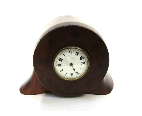 A propeller boss with a French enamelled dial clock mounted to centre, the boss was made for a RAF 4A engine first world war 