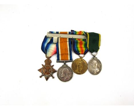 A WWI 1914-15 Star medal named to 1830 PTE. W.S. BROWN NORF. R., an efficiency medal named to 475044 SJT. G.B. BOWDEN RAMC an