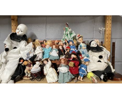 A large quantity of vintage collectors dolls.