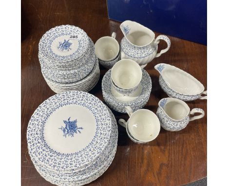 An extensive vintage Royal Victoria part dinner and tea service. Minimum six settings.