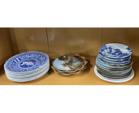 A quantity of Spode and other collectors plates.