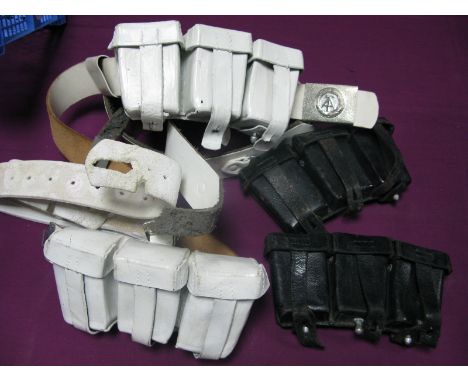 A Quantity of Military Ammunition Pouches, including German manufactured embossed Landes - Bayern 1938, post war Soviet Bloc.