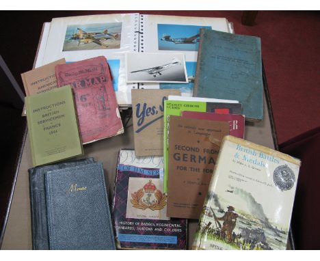 An Interesting Collection of WWII and Later British Military Themed Literature and Associated Items, including Hull City Poli