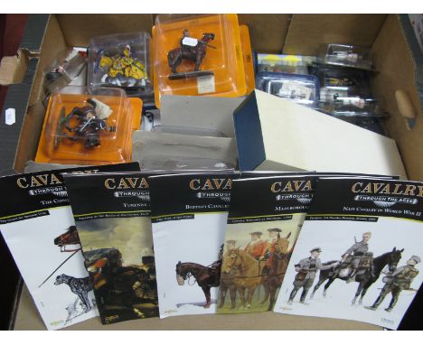 Twenty Five White Metal Model Military Figures, by Del Prado, including mounted figures from the Del Prado Cavalry Through Th