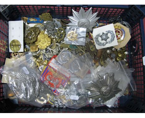A Quantity of Post War Overseas Military Badges and Buttons, including Soviet Bloc, Belgian Army.