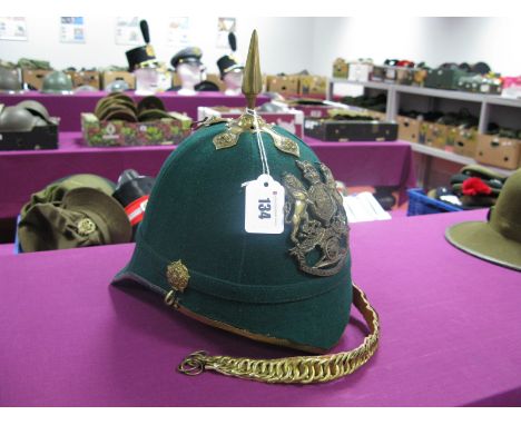 A Reproduction of a Victorian Home Service Rifle Helmet.