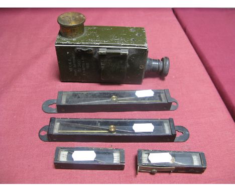 A WW1 Period Military Surveying Instrument- MEK G.S. Right Instrument No.3400, E.R. Watts and Son 1915, bearing the military 