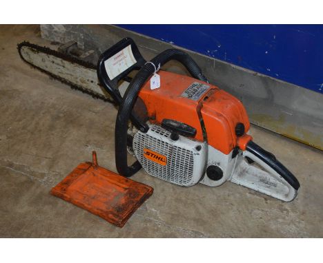 A STIHL 038 AV PETROL CHAINSAW (pulls but doesn’t fire)