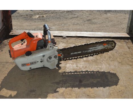 A STIHL 08S PETROL CHAINSAW 