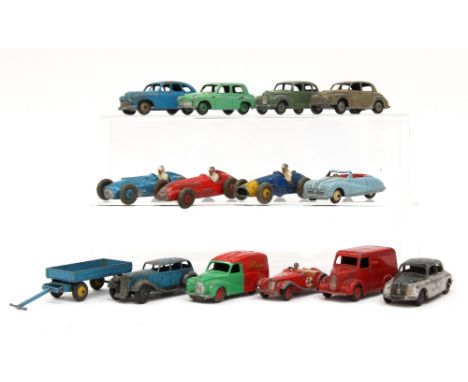 Dinky: A small collection of unboxed/playworn Dinky Toys vehicles to include; Dinky No.470 Austin "Shell/BP" van, Dinky No.15