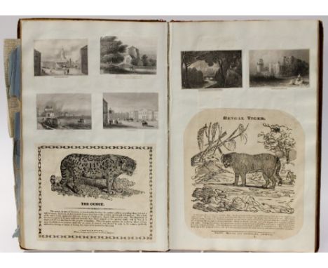 An Accounts Book, scrap book with Dares of 1795 - both ends, Army Captains, central part used as scrapbook 