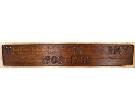The Territorial Army, 1908-1958, 70½'', some letters 
