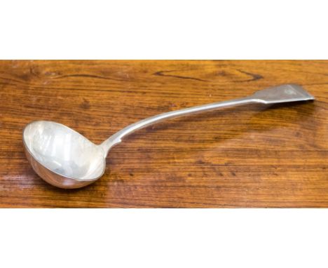 George IV silver ladle, hallmark London 1829, maker William Eaton 