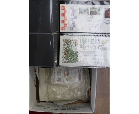 A small collection of stamps including first day covers etc (1 box)