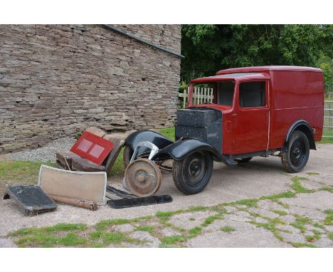 A 1937 Austin 10 chrome radiator Van, Registration No. JG 9127, finished in maroon and black, first registered on 31/12/1937,