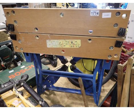 Black &amp; Decker folding work bench. Not available for in-house P&amp;P, contact Paul O'Hea at Mailboxes on 01925 659133 