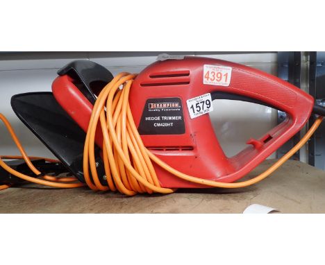 Champion hedge trimmer. Not available for in-house P&amp;P, contact Paul O'Hea at Mailboxes on 01925 659133 All electrical it