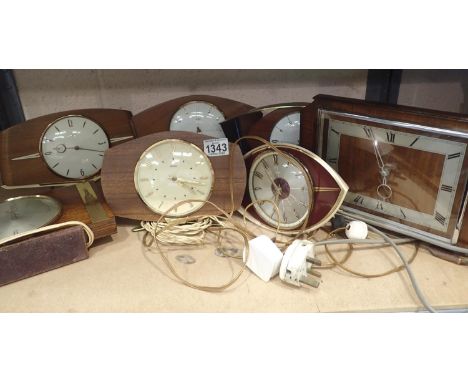 Seven mantle clocks mainly Metamec. Not available for in-house P&amp;P, contact Paul O'Hea at Mailboxes on 01925 659133 All e