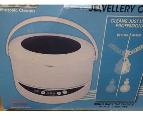 James Products ultra sonic cleaner. Not available for in-house P&amp;P, contact Paul O'Hea at Mailboxes on 01925 659133 All e