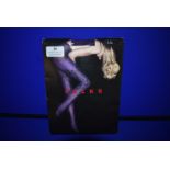 *Falke 1x Pair Fashion Tights 80 Den Size: S Black / Lilac RRP £20