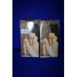 *Falke 2x Pairs Pure Matt 20 Den Anklet Transparent Matt Powder Size: 35-38 RRP £12