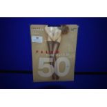 *Falke 1x Pair Pure Matt 50 Den Stay Up Semi Opaque Matt Size: 10.5-11 Black RRP £27