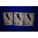 *Falke 3x Pairs Pure Shine 15 Den Tights Transparent Shining Size: S Platinum RRP £42