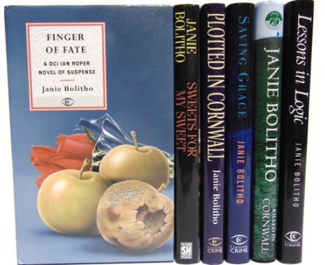 [MODERN FIRST EDITIONS]. JANE BOLITHO  Six works, comprising Finger of Fate, first edition, Constable, London, 1996, boards, 