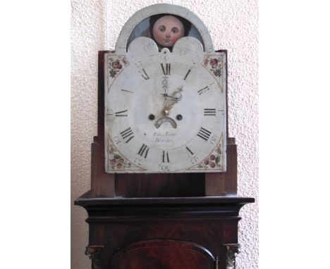 A GEORGE III 8-DAY LONGCASE CLOCK  by Edward Bird, Bristol, the enamel dial with moonphase to break arch, subsidiary seconds 