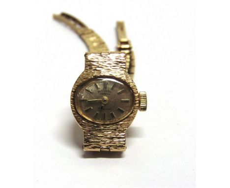 ROTARY, A LAY'S 9 CARAT GOLD BRACELET WATCH 12g gross excluding movement, cased 