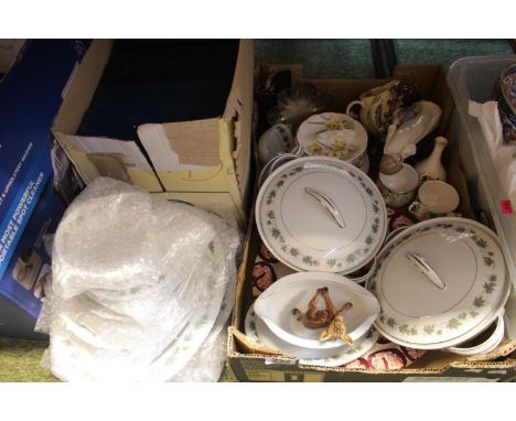 R C China part Dinner service and assorted ceramics inc. Cased Collectors plates 