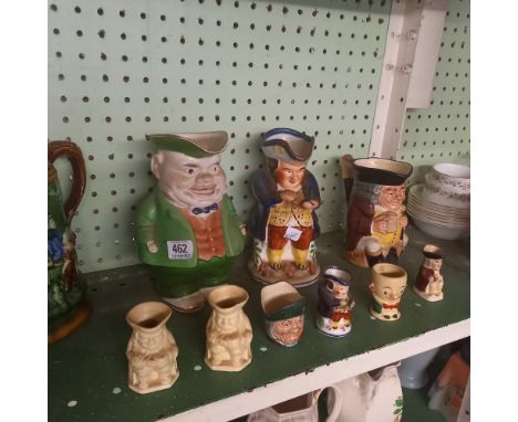 SHELF OF TOBY JUGS