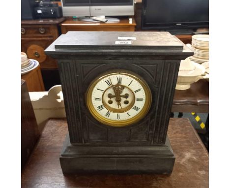 SLATE MANTEL WALL CLOCK