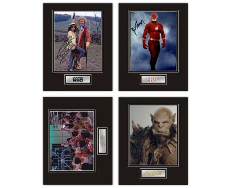 Stunning lot of Professional Mounted Sci-Fi Displays! These displays are 14 x 11 and contain a signed 10x8 photo with the rel