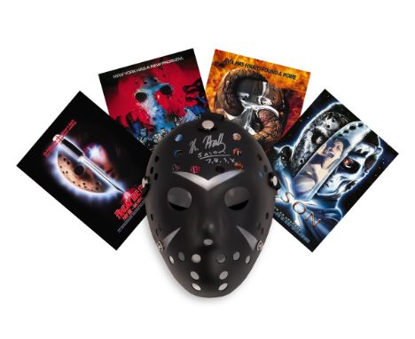 Kane Hodder Friday 13th hand-signed Jason Voorhees mask. Hand-Signed by Kane Hodder, who played Jason Voorhees in 4 of the Fr
