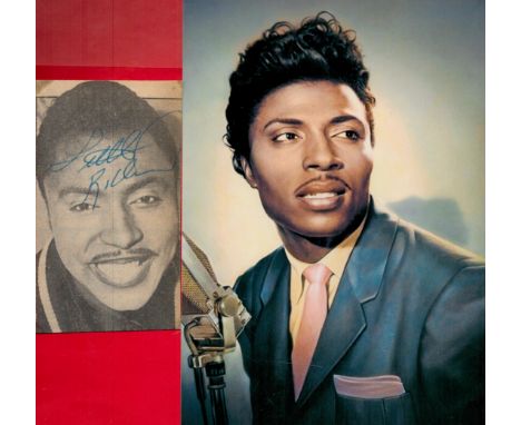 LITTLE RICHARD (1932-2020) Singer signed vintage cut Picture with Photo. Good condition. All autographs come with a Certifica
