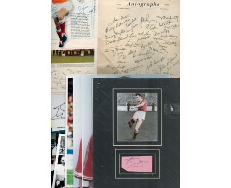 Manchester united collection over 50 items that include signed photos and vintage unsigned photos featuring some legends of O